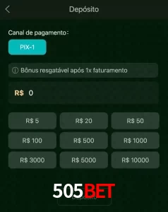 deposits 505BET